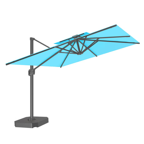 Patioslife Aegis Pro Cantilever Umbrella, Reinforced & Powder-Coated Aluminium Ribs and Pole for Garden & Patio