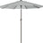 Patioslife Outdoor Market Breeze grey patio umbrella with crank handle and push button tilt for outdoor dining shade