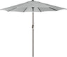 Patioslife Outdoor Market Breeze grey patio umbrella with crank handle and push button tilt for outdoor dining shade