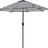 Patioslife Outdoor Market Breeze black and ivory striped patio umbrella for deck dining, garden seating and poolside shade
