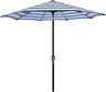 Patioslife Outdoor Market Breeze blue and white striped patio umbrella for outdoor dining and deck shade