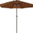 Patioslife Outdoor Market Breeze brown patio umbrella with 8 sturdy ribs and crank handle for backyard shade