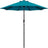 Patioslife Outdoor Market Breeze cerulean patio umbrella with push button tilt for poolside and garden shade