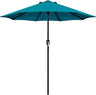 Patioslife Outdoor Market Breeze cerulean patio umbrella with push button tilt for poolside and garden shade