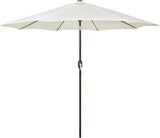 Patioslife Outdoor Market Breeze creamy white patio umbrella for outdoor dining, balcony seating and backyard shade