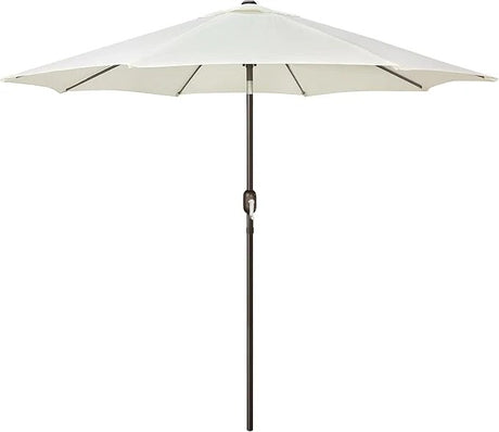 Patioslife Outdoor Market Breeze creamy white patio umbrella for outdoor dining, balcony seating and backyard shade