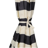 Patioslife Outdoor Market Breeze black and white stripe patio umbrella fabric detail for durable outdoor shade