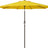 Patioslife Outdoor Market Breeze yellow patio umbrella with crank and tilt design for sunny deck and garden shade