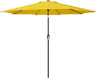 Patioslife Outdoor Market Breeze yellow patio umbrella with crank and tilt design for sunny deck and garden shade