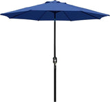 Patioslife Outdoor Market Breeze navy blue patio umbrella with sturdy pole and wide canopy for deck shade