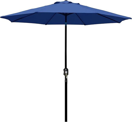 Patioslife Outdoor Market Breeze navy blue patio umbrella with sturdy pole and wide canopy for deck shade