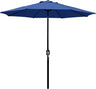Patioslife Outdoor Market Breeze navy blue patio umbrella with sturdy pole and wide canopy for deck shade
