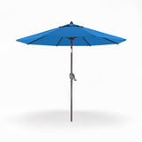 Patioslife 8ft navy blue patio umbrella with crank handle for backyard, deck or poolside shade