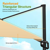 Patioslife Aegis Pro™ Cantilever Umbrella with Base & Protective Cover — Fibreglass Ribs & Powder-Coated Aluminium Pole for Garden & Patio