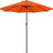 Patioslife Outdoor Market Breeze orange patio umbrella for bright backyard, garden and outdoor dining shade