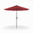 Patioslife 8ft red patio umbrella with crank handle and classic outdoor shade design